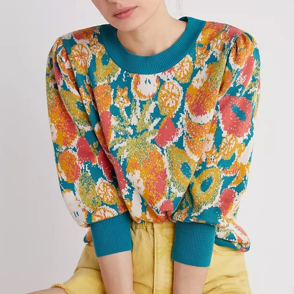 Anthropologie Sweaters - Anthropologie Farm Rio Fruits Sweater